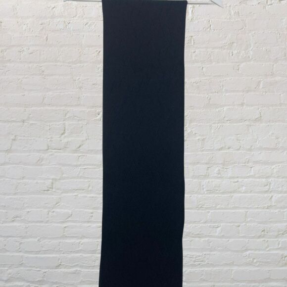 Ted Baker Wool Blend Knitted Scarf Men's Rectangle Classic Dark Grey Purple Hue - Picture 5 of 12